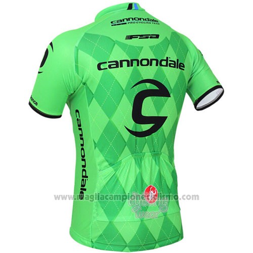 2016 Abbigliamento Ciclismo Canonodale Verde Manica Corta e Salopette